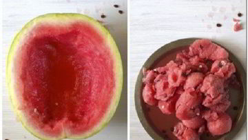 Рецепт Алкогольного желе в арбузе