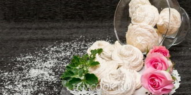 Рецепт безе кокосового