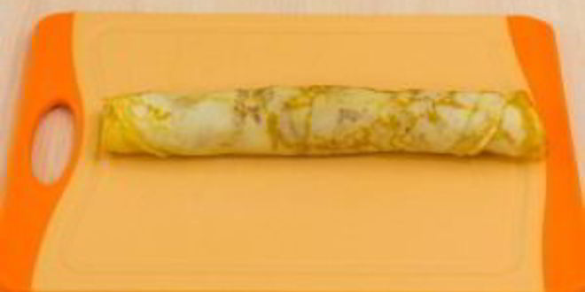 Рецепт блинчиков с яблоками под безе