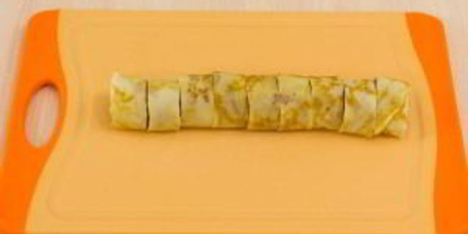 Рецепт блинчиков с яблоками под безе