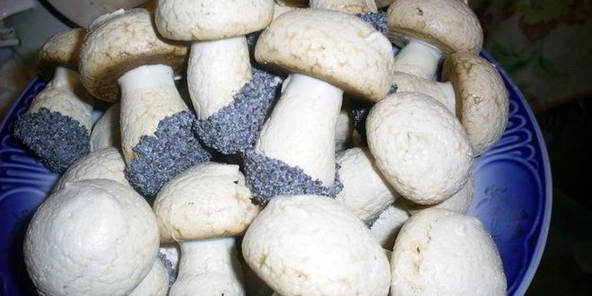 Рецепт грибков из безе