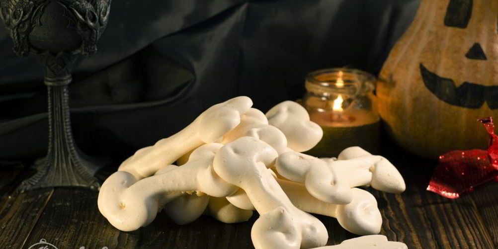Как приготовить кости из безе на хэллоуин
