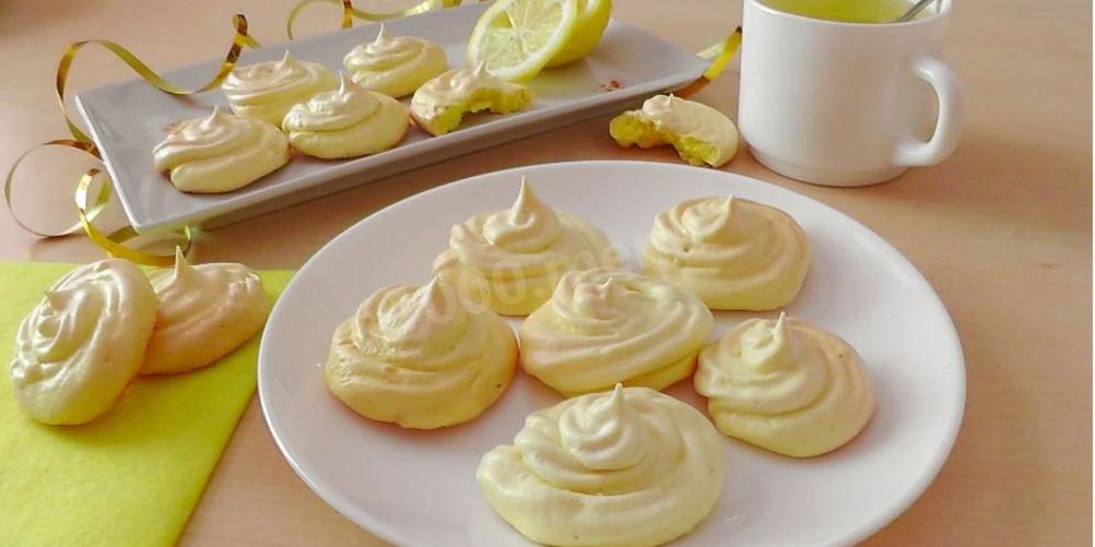 Как приготовить лимонное безе облачко