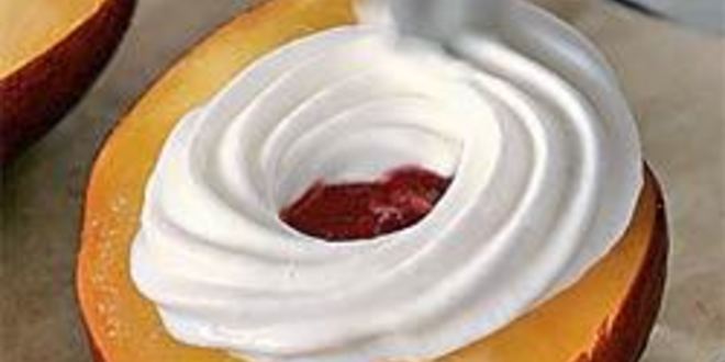 Рецепт нектаринов с безе