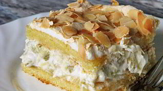 Рецепт Ревенного безе-торт