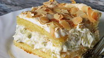 Рецепт Ревенного безе-торт