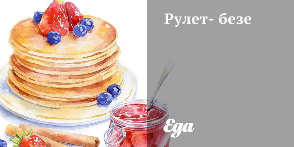 Как приготовить рулет-безе