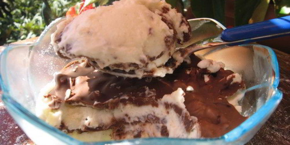 Как приготовить семифреддо с безе и шоколадной пастой