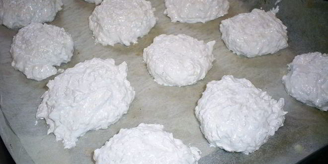 Рецепт заварного кокосового безе