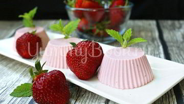 Рецепт Клубничной панны-котты