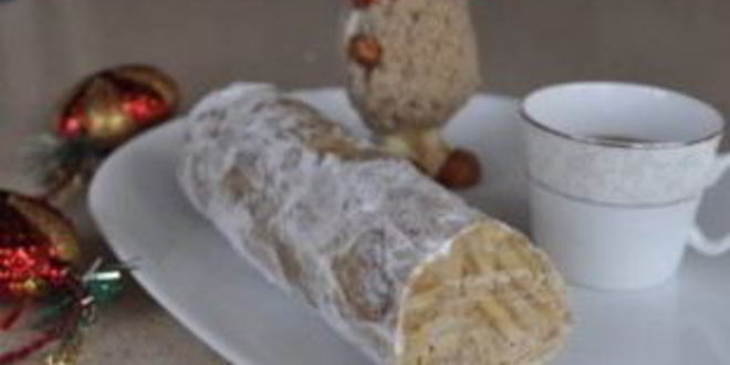 Рецепт кокосовой шоколадной колбаски