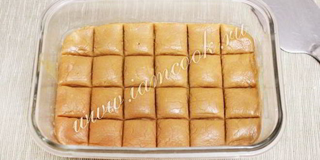 Рецепт ирисок, домашних молочных конфет