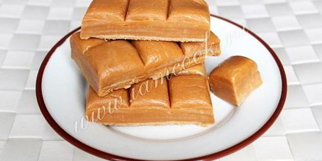 Рецепт ирисок, домашних молочных конфет