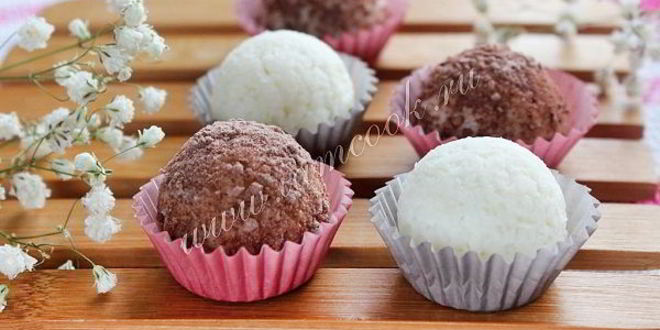 Рецепт кокосовых конфет с фундуком
