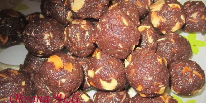 Рецепт конфет шоколадно-миндальные комочки