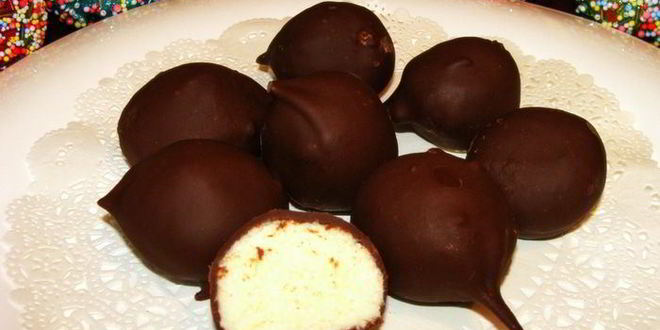 Рецепт конфет снежки в шоколаде