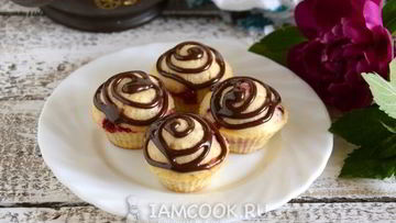 Рецепт Маффинов конфетки с брусникой