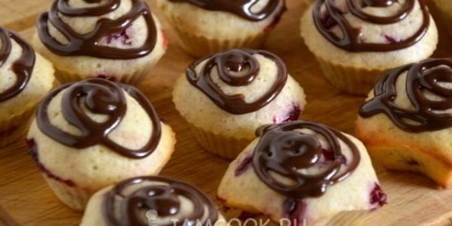 Рецепт маффинов конфетки с брусникой