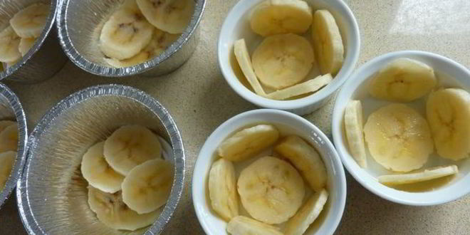 Рецепт бананов с кремом