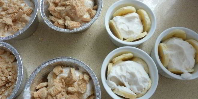 Рецепт бананов с кремом