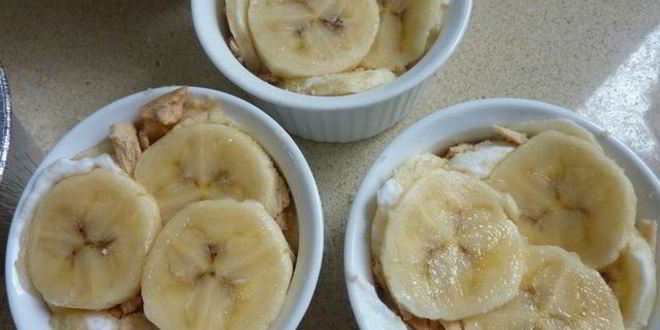 Рецепт бананов с кремом