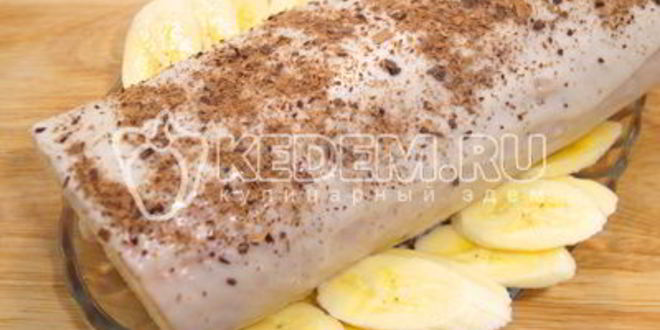 Рецепт бисквитного рулета с кремом зимнее полено