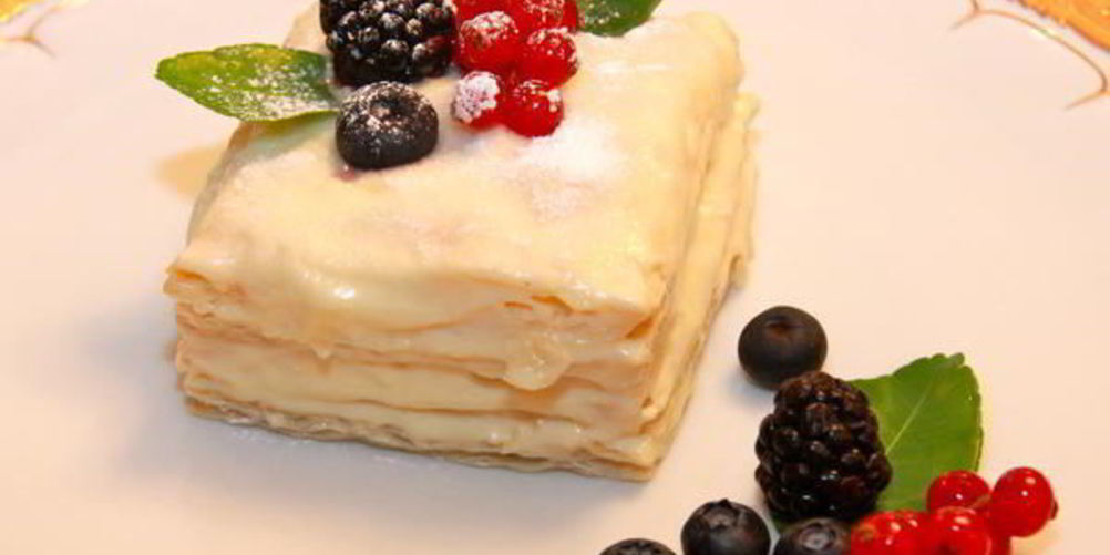 Как приготовить десерт мильфей с кремом из маскарпоне