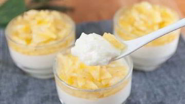 Рецепт Кокосового крема с фруктами