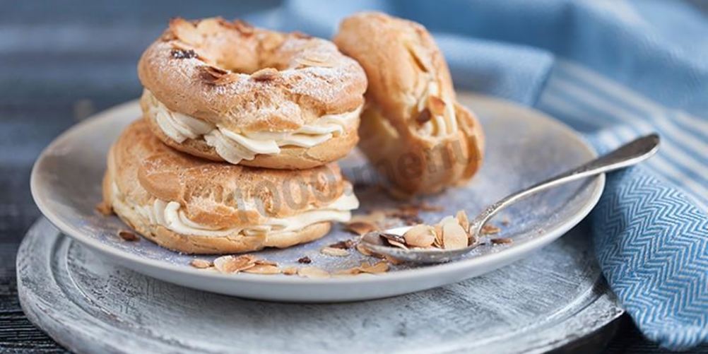 Как приготовить кольца заварные с творожным кремом