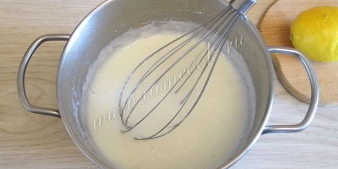 Рецепт лимонного крема для торта