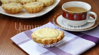 Рецепт Песочных корзиночек с творожным кремом