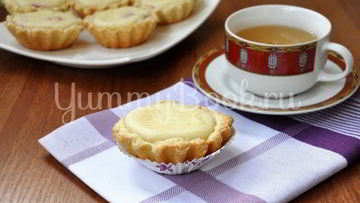 Рецепт Песочных корзиночек с творожным кремом