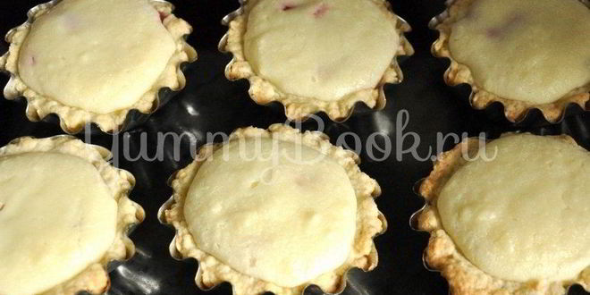 Рецепт песочных корзиночек с творожным кремом