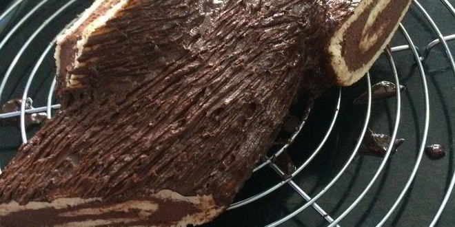 Рецепт рождественского полена с каштановым кремом