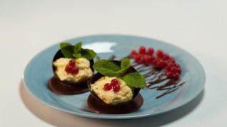 Рецепт Шоколадных чашечек с кремом