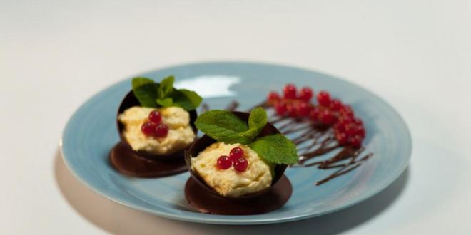 Рецепт шоколадных чашечек с кремом