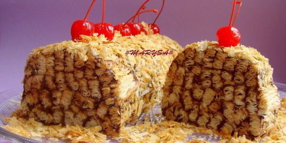 Как приготовить торт-полено из слоеного теста с шоколадным кремом