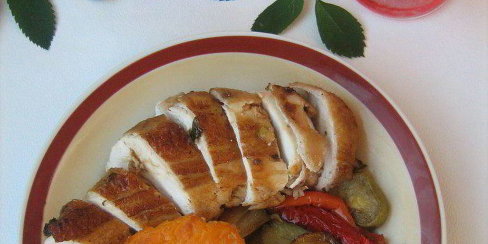 Как приготовить запеченную курицу с травами, тыквенным крем-брюле и овощами осенняя рапсодия