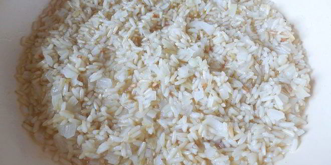 Рецепт ризотто-трюфелей с луковым мармеладом