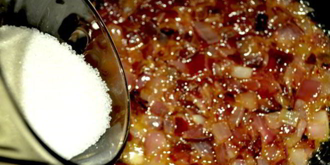 Рецепт стейка с соусом луковый мармелад