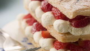 Рецепт Мильфея с клубникой