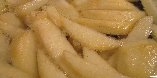 Рецепт миндально-шоколадных груши в тесте фило