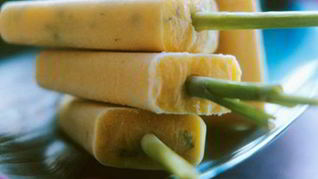 Рецепт Бананового мороженого с базиликом