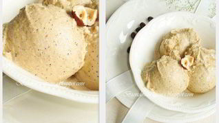 Рецепт Кофейного мороженого с фундуком