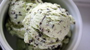 Рецепт Мятного мороженого с шоколадной крошкой