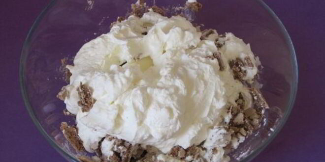 Рецепт торта-мороженого с безе