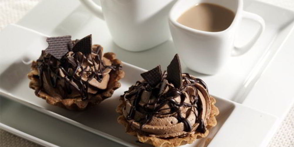 Как приготовить бананово-кофейный мусс в корзиночках