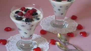 Рецепт Ежевики с муссом из зефира