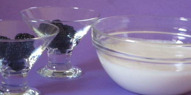 Рецепт ежевики с муссом из зефира