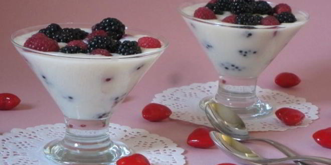 Рецепт ежевики с муссом из зефира